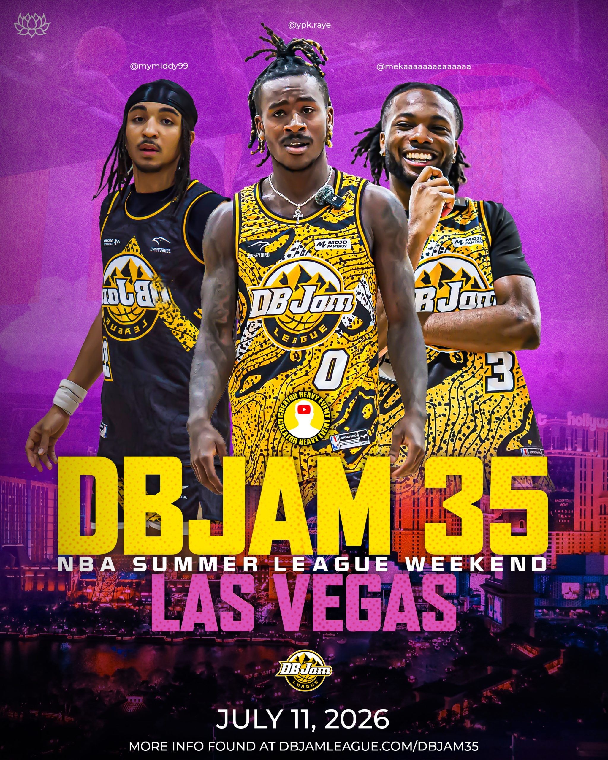 DBJAM (Dunk Ball Jam League) DBJAM 35 in Las Vegas Nevada with YPK Raye and other creators